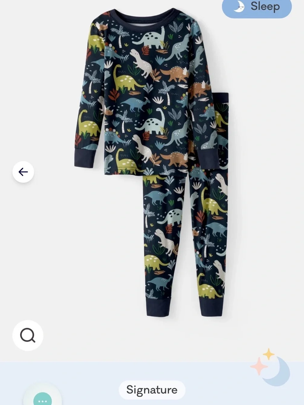 NWT 4T Little Sleepies Jurassic Jungle dinosaur print bamboo pajamas
